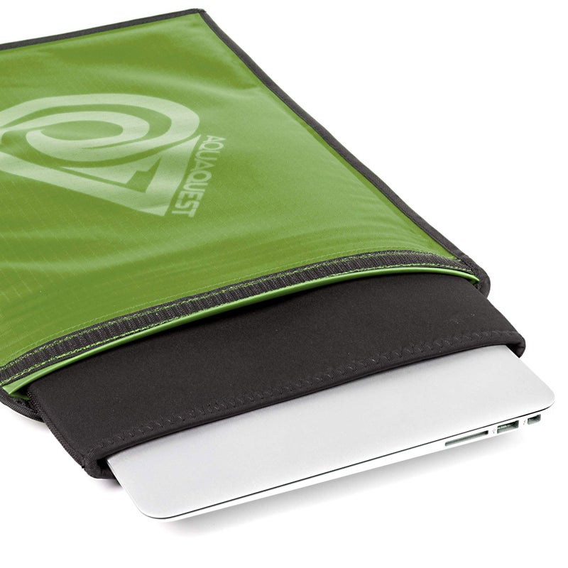 AquaQuest Storm 100% Waterproof Laptop Sleeve â€“ Lightweight Ripstop Nylon Case, Welded Seams and Removable 5 mm Neoprene Liner â€“ 15 in â€“ Red â€“ Fits up to 15 Ã— 11 in - Image 5